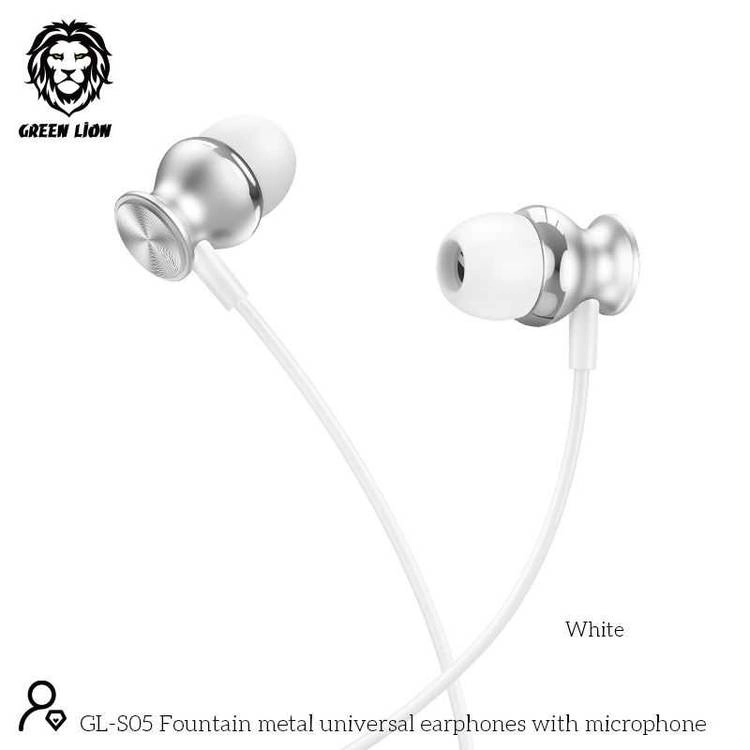 هندزفری سیمی گرین لاین مدل metal earphone